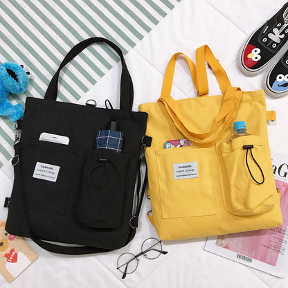 Student Canvas Bag: Organized & Stylish Everyday Carry!