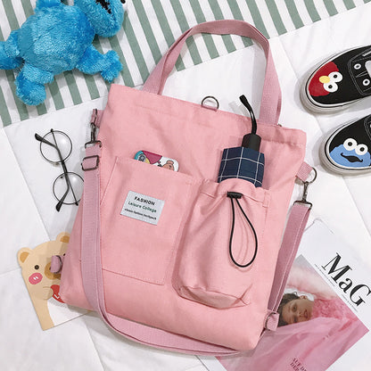 Student Canvas Bag: Organized & Stylish Everyday Carry!