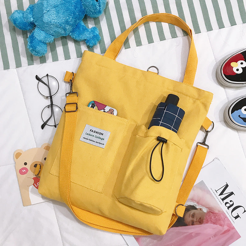 Student Canvas Bag: Organized & Stylish Everyday Carry!