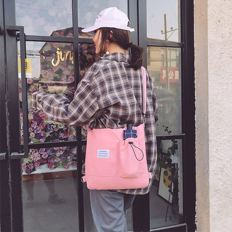 Student Canvas Bag: Organized & Stylish Everyday Carry!